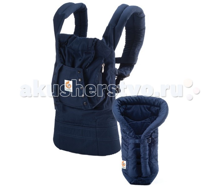Рюкзаки-кенгуру Ergo Baby Carrier Organic + вставка с рождения