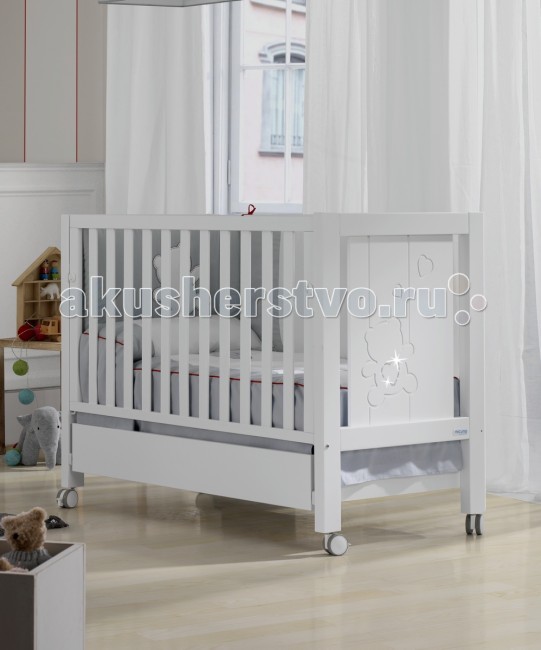 Детские кроватки Micuna Neus Relax Big Lux с кристаллами Swarovski 140x70