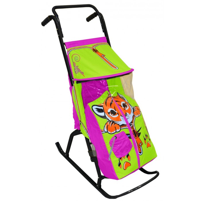 Санки-коляски R-Toys Снегурочка 2-Р Тигренок