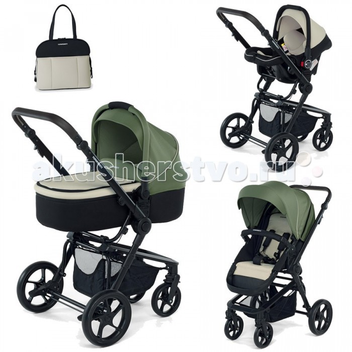 Коляска Foppapedretti 3Chic Travel System Black Frame 3 в 1