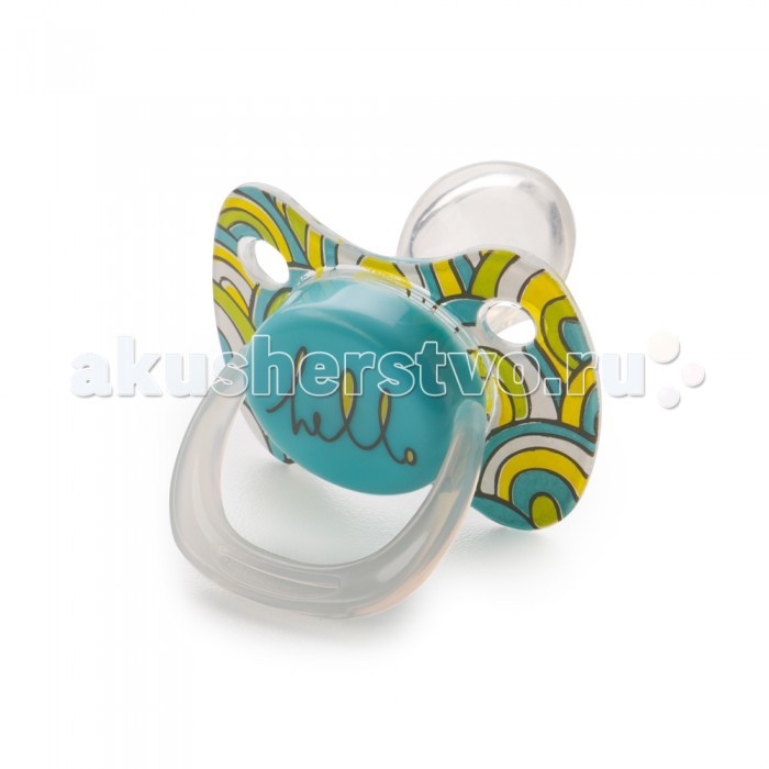 Пустышка Happy Baby ортодонтической формы с колпачком Baby Pacifier 6+