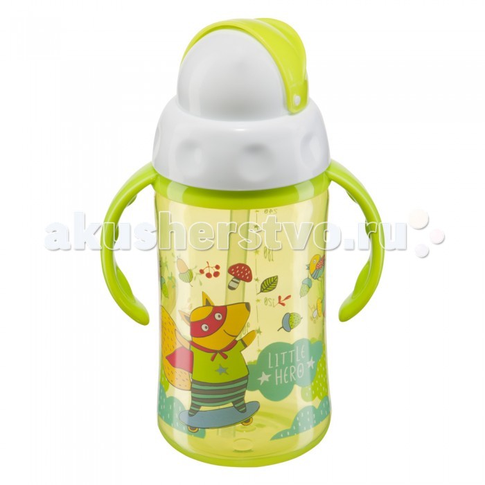 Поильник Happy Baby с трубочкой и вращающейся крышкой Feeding Cup 240 мл