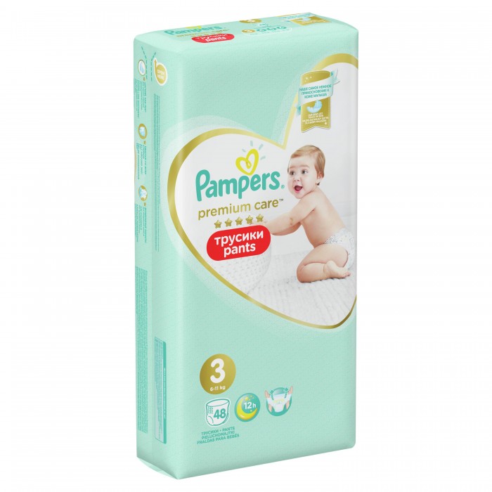 Pampers Трусики Premium Care Pants р.3 (6-11 кг) 56 шт.