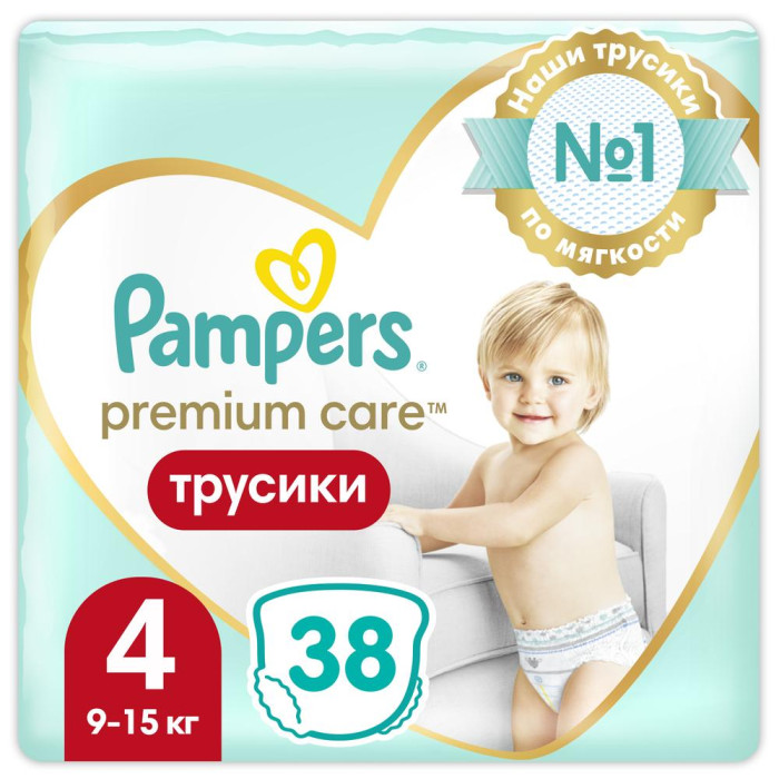 Pampers Трусики Premium Care Pants р.4 (9-14 кг) 44 шт.