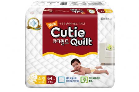 Cutie Quilt Подгузники S (3-8 кг) 64 шт.