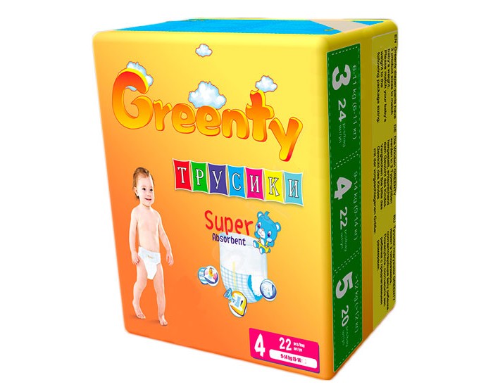 Подгузники Greenty