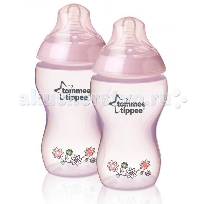 Бутылочка Tommee Tippee с рисунком 2 шт. 340 мл