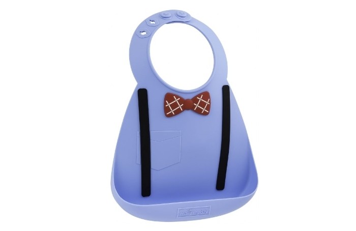 Нагрудник Make my day Baby Bib Scholar Blue