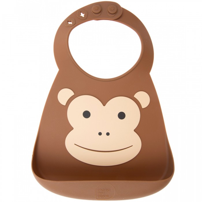 Нагрудник Make my day Baby Bib Monkey