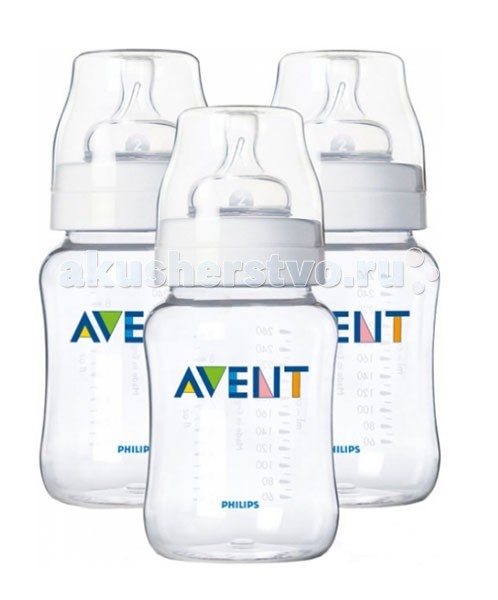 Бутылочка Philips-Avent для кормления 86200 3 шт. 260 мл