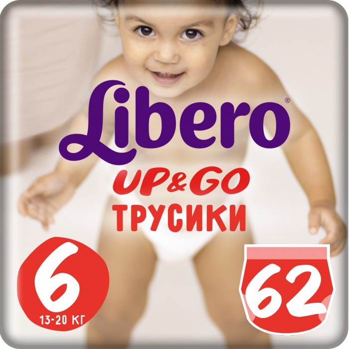 Libero Подгузники-трусики Up&Go Giga Pack (13-20 кг) 62 шт.