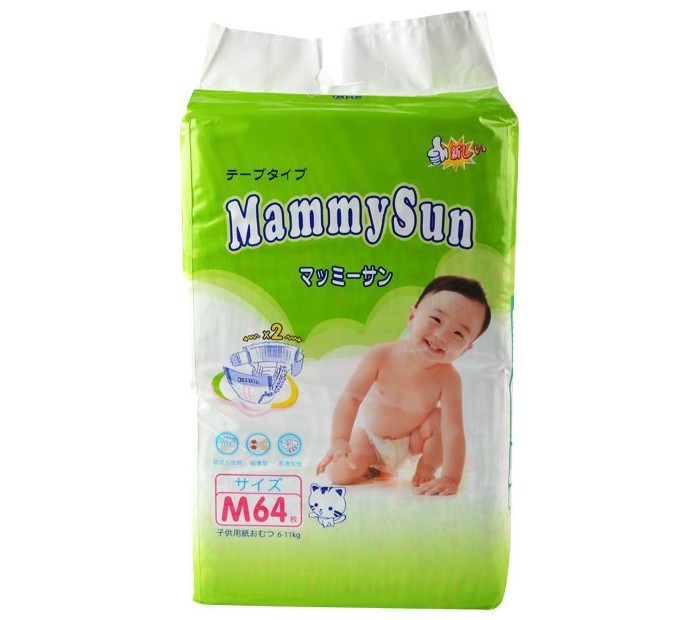 MammySun Подгузники M (6-11 кг) 64 шт.