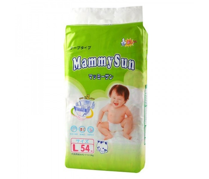 MammySun Подгузники L (9-14 кг) 54 шт.