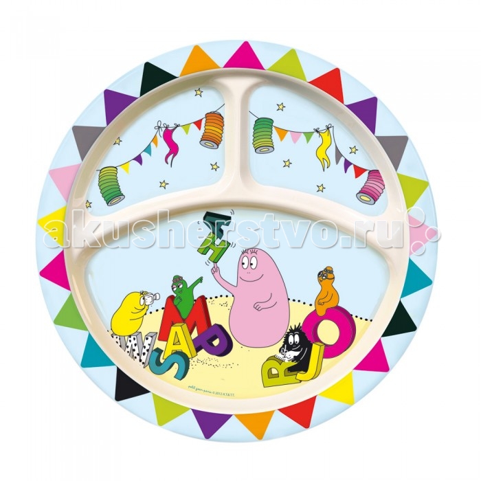 Spiegelburg Тарелка с секциями Barbapapa BA926F