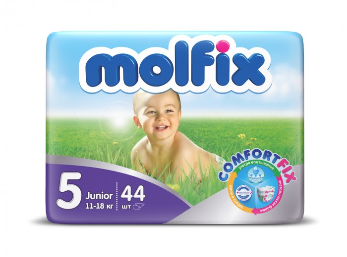 Molfix Подгузники Comfort Fix Джуниор 11-18 кг 44 шт.