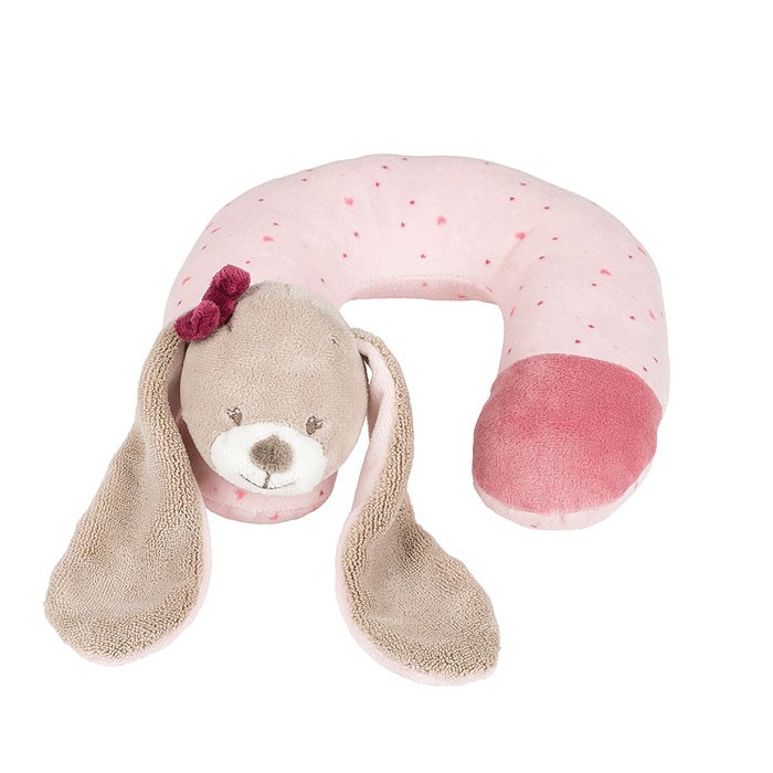 Nattou Подголовник Neck pillow Nina, Jade & Lili Кролик