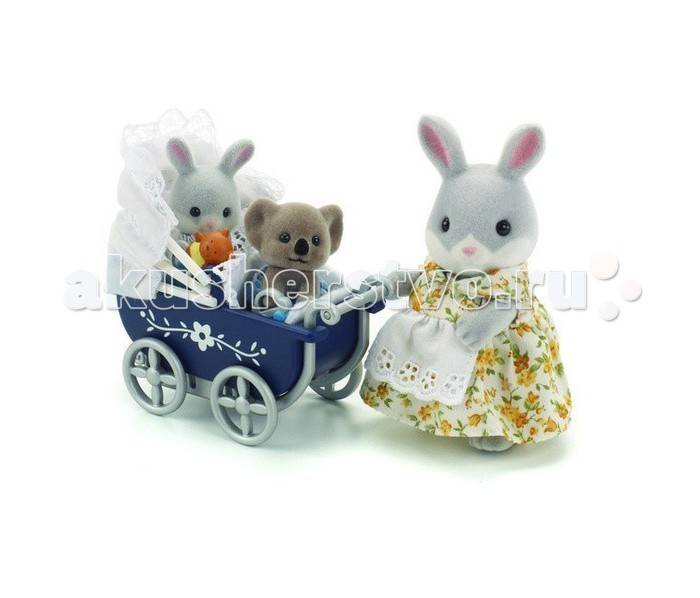 

Sylvanian Families Игровой набор Коляска для двойни синяя