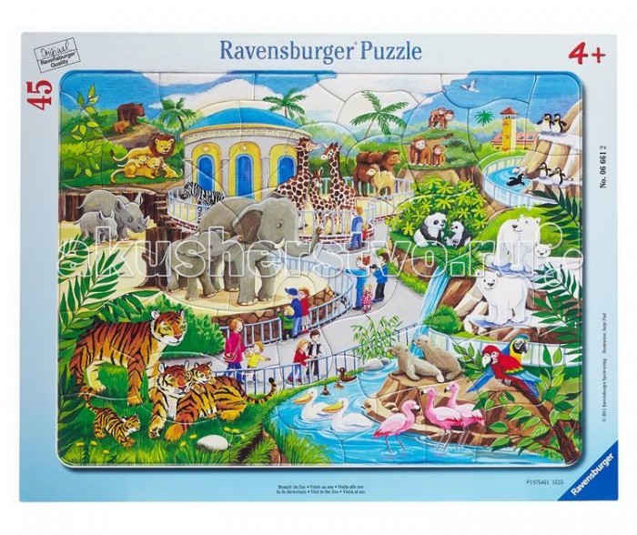 

Ravensburger Пазл Прогулка по зоопарку 45 элементов