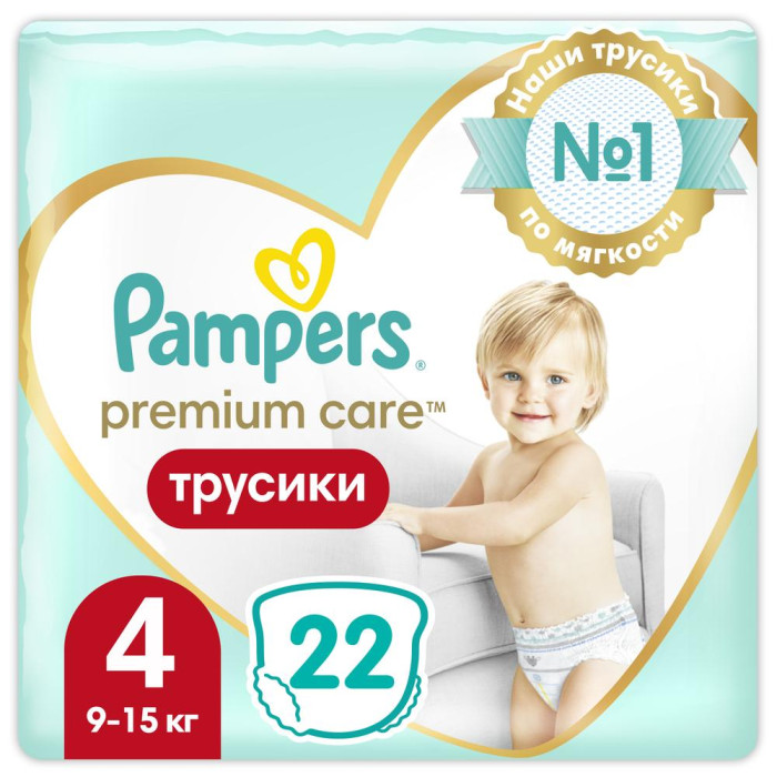 Pampers Подгузники-трусики Premium Care Pants Maxi р.4 (9-14 кг) 22 шт.