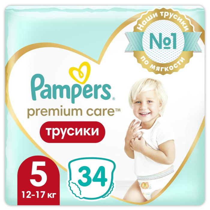 Pampers Подгузники-трусики Premium Care Pants Junior р.5 (12-18 кг) 40 шт.