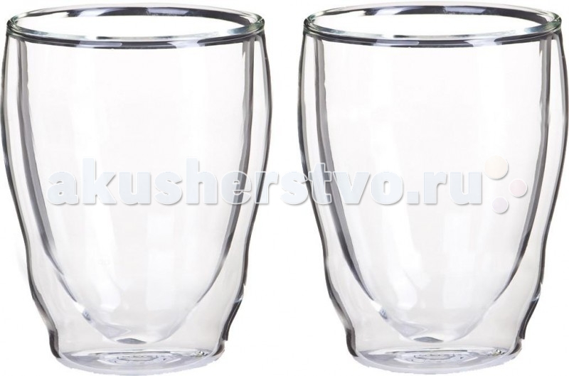 Thermos Стакан из двойного стекла Double glass Tumbler 270 мл 2 шт.