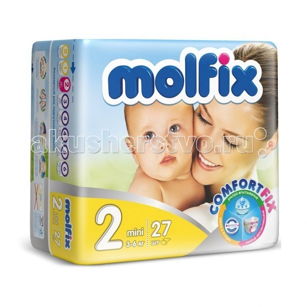 Molfix Подгузники Мини 2 (3-6 кг) 27 шт.