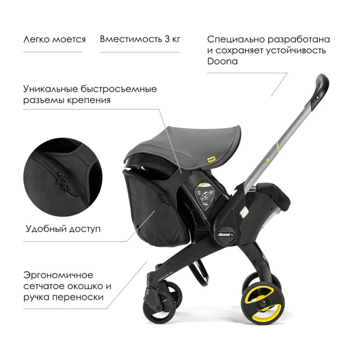 SimpleParenting Пристяжной отсек для хранения для автокресла-коляски Doona