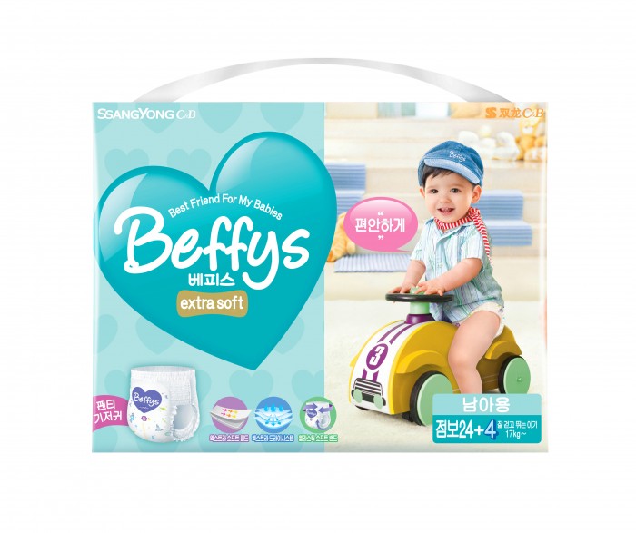 Beffy`s Подгузники-трусики для мальчиков extra soft XXL (17+ кг) 28 шт.