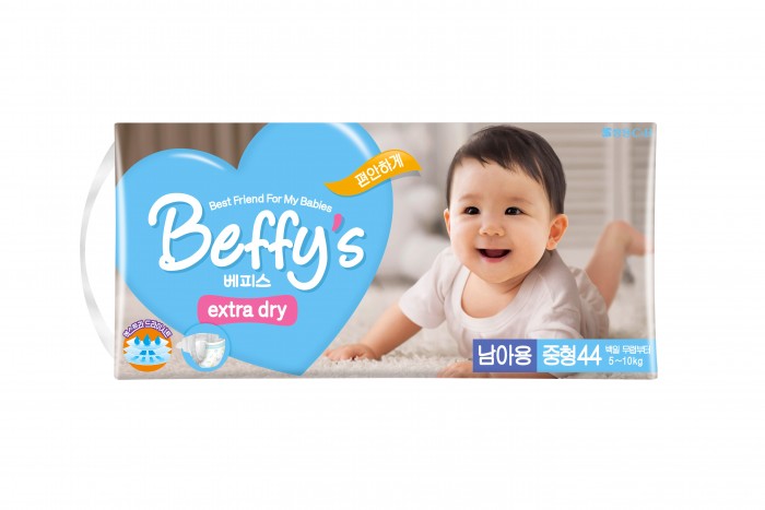 Beffy`s Подгузники для мальчиков extra dry M (5-10 кг) 44 шт.