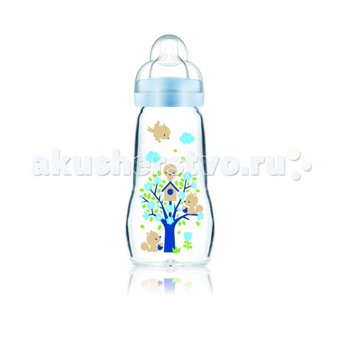 Бутылочка MAM Feel Good Bottle стекло Anti-Colic 260 мл