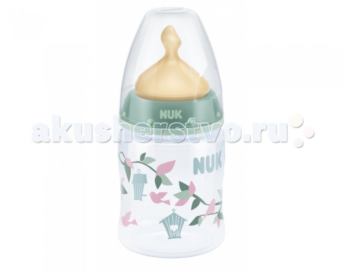 Бутылочка Nuk First Choice Plus пластик 150 мл латексная соска М