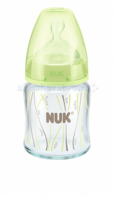 Бутылочка Nuk First Choice стекло с антиколиковой соской из силикона 120 мл